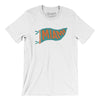 Miami Pennant Men/Unisex T-Shirt-White-Allegiant Goods Co. Vintage Sports Apparel