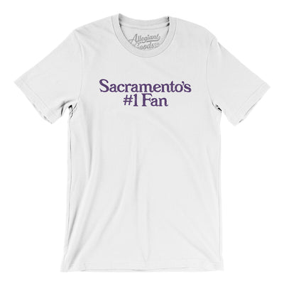 Sacramento's Number 1 Fan Men/Unisex T-Shirt-White-Allegiant Goods Co. Vintage Sports Apparel