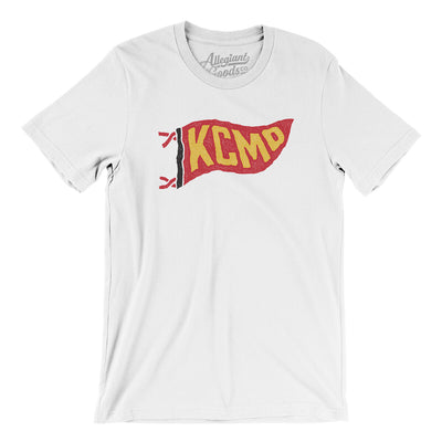 Kcmo Pennant Men/Unisex T-Shirt-White-Allegiant Goods Co. Vintage Sports Apparel