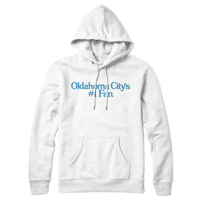 Oklahoma City's Number 1 Fan Hoodie-White-Allegiant Goods Co. Vintage Sports Apparel