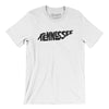 Tennessee State Shape Text Men/Unisex T-Shirt-White-Allegiant Goods Co. Vintage Sports Apparel