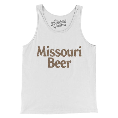 Missouri Beer Men/Unisex Tank Top-White-Allegiant Goods Co. Vintage Sports Apparel