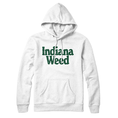 Indiana Weed Hoodie-White-Allegiant Goods Co. Vintage Sports Apparel