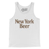 New York Beer Men/Unisex Tank Top-White-Allegiant Goods Co. Vintage Sports Apparel