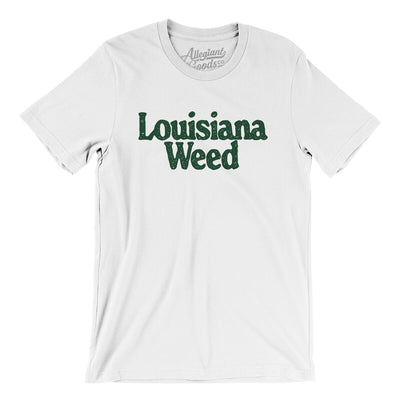 Louisiana Weed Men/Unisex T-Shirt-White-Allegiant Goods Co. Vintage Sports Apparel