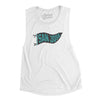 San Jose Pennant Women's Flowey Scoopneck Muscle Tank-White-Allegiant Goods Co. Vintage Sports Apparel