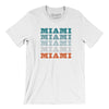 Miami Repeat Men/Unisex T-Shirt-White-Allegiant Goods Co. Vintage Sports Apparel