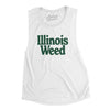 Illinois Weed Women's Flowey Scoopneck Muscle Tank-White-Allegiant Goods Co. Vintage Sports Apparel