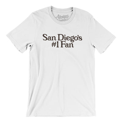 San Diego's Number 1 Fan Men/Unisex T-Shirt-White-Allegiant Goods Co. Vintage Sports Apparel