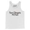 San Diego's Number 1 Fan Men/Unisex Tank Top-White-Allegiant Goods Co. Vintage Sports Apparel