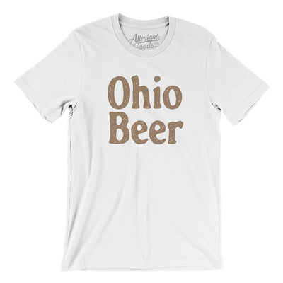 Ohio Beer Men/Unisex T-Shirt-White-Allegiant Goods Co. Vintage Sports Apparel