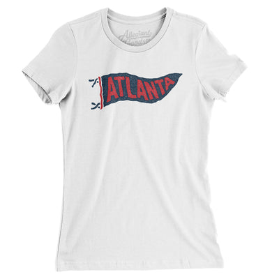 Atlanta Pennant Women's T-Shirt-White-Allegiant Goods Co. Vintage Sports Apparel