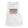 Cincinnati Repeat Women's Flowey Scoopneck Muscle Tank-White-Allegiant Goods Co. Vintage Sports Apparel