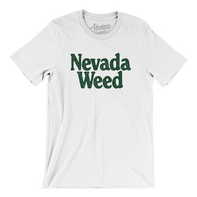 Nevada Weed Men/Unisex T-Shirt-White-Allegiant Goods Co. Vintage Sports Apparel