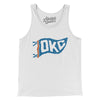 Okc Pennant Men/Unisex Tank Top-White-Allegiant Goods Co. Vintage Sports Apparel