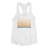 Knoxville Repeat Women's Racerback Tank-White-Allegiant Goods Co. Vintage Sports Apparel