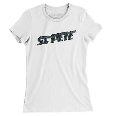 St. Pete Connect Women's T-Shirt-White-Allegiant Goods Co. Vintage Sports Apparel