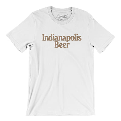 Indianapolis Beer Men/Unisex T-Shirt-White-Allegiant Goods Co. Vintage Sports Apparel