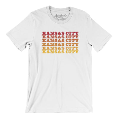 Kansas City Repeat Men/Unisex T-Shirt-White-Allegiant Goods Co. Vintage Sports Apparel