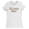 St. Louis Beer Women's T-Shirt-White-Allegiant Goods Co. Vintage Sports Apparel