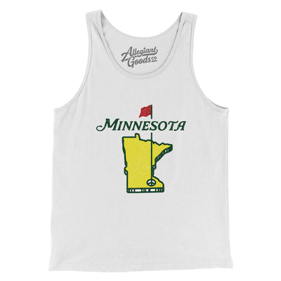 Minnesota Golf Men/Unisex Tank Top-White-Allegiant Goods Co. Vintage Sports Apparel