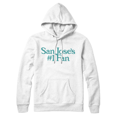 San Jose's Number 1 Fan Hoodie-White-Allegiant Goods Co. Vintage Sports Apparel