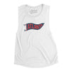 Atlanta Pennant Women's Flowey Scoopneck Muscle Tank-White-Allegiant Goods Co. Vintage Sports Apparel