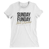 Sunday Funday New Orleans Women's T-Shirt-White-Allegiant Goods Co. Vintage Sports Apparel