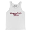 Washington's Number 1 Fan Men/Unisex Tank Top-White-Allegiant Goods Co. Vintage Sports Apparel