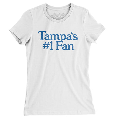 Tampa's Number 1 Fan Women's T-Shirt-White-Allegiant Goods Co. Vintage Sports Apparel