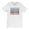 Denver Repeat Men/Unisex T-Shirt-White-Allegiant Goods Co. Vintage Sports Apparel