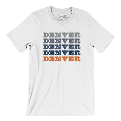 Denver Repeat Men/Unisex T-Shirt-White-Allegiant Goods Co. Vintage Sports Apparel