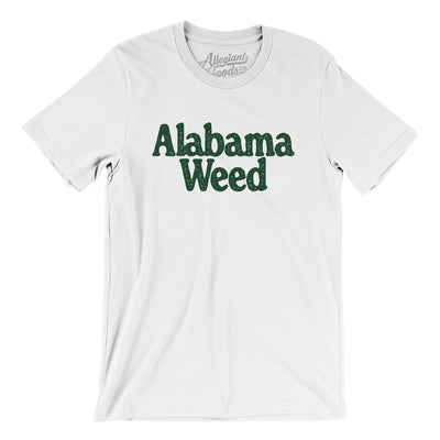 Alabama Weed Men/Unisex T-Shirt-White-Allegiant Goods Co. Vintage Sports Apparel