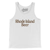 Rhode Island Beer Men/Unisex Tank Top-White-Allegiant Goods Co. Vintage Sports Apparel