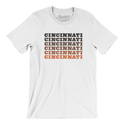 Cincinnati Repeat Men/Unisex T-Shirt-White-Allegiant Goods Co. Vintage Sports Apparel