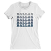 Dallas Repeat Women's T-Shirt-White-Allegiant Goods Co. Vintage Sports Apparel