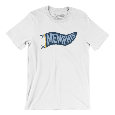 Memphis Pennant Men/Unisex T-Shirt-White-Allegiant Goods Co. Vintage Sports Apparel