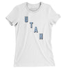 Utah Hockey Jersey Women's T-Shirt-White-Allegiant Goods Co. Vintage Sports Apparel