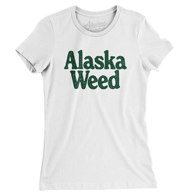 Alaska Weed Women's T-Shirt-White-Allegiant Goods Co. Vintage Sports Apparel