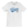 Tampa Vintage Script Men/Unisex T-Shirt-White-Allegiant Goods Co. Vintage Sports Apparel