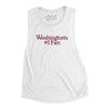 Washington's Number 1 Fan Women's Flowey Scoopneck Muscle Tank-White-Allegiant Goods Co. Vintage Sports Apparel