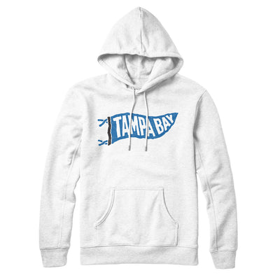 Tampa Bay Pennant Hoodie-White-Allegiant Goods Co. Vintage Sports Apparel