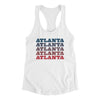 Atlanta Repeat Women's Racerback Tank-White-Allegiant Goods Co. Vintage Sports Apparel