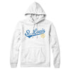 St Louis Vintage Script Hoodie-White-Allegiant Goods Co. Vintage Sports Apparel