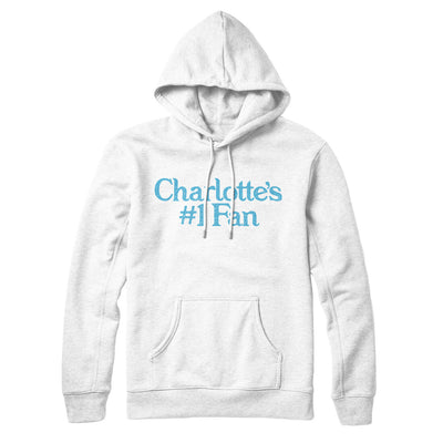 Charlotte's Number 1 Fan Hoodie-White-Allegiant Goods Co. Vintage Sports Apparel