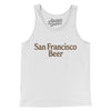 San Francisco Beer Men/Unisex Tank Top-White-Allegiant Goods Co. Vintage Sports Apparel