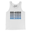 Orlando Repeat Men/Unisex Tank Top-White-Allegiant Goods Co. Vintage Sports Apparel