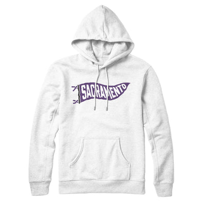 Sacramento Pennant Hoodie-White-Allegiant Goods Co. Vintage Sports Apparel