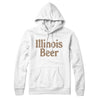 Illinois Beer Hoodie-White-Allegiant Goods Co. Vintage Sports Apparel