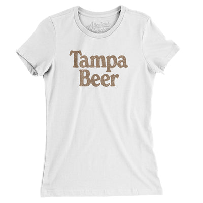 Tampa Beer Women's T-Shirt-White-Allegiant Goods Co. Vintage Sports Apparel